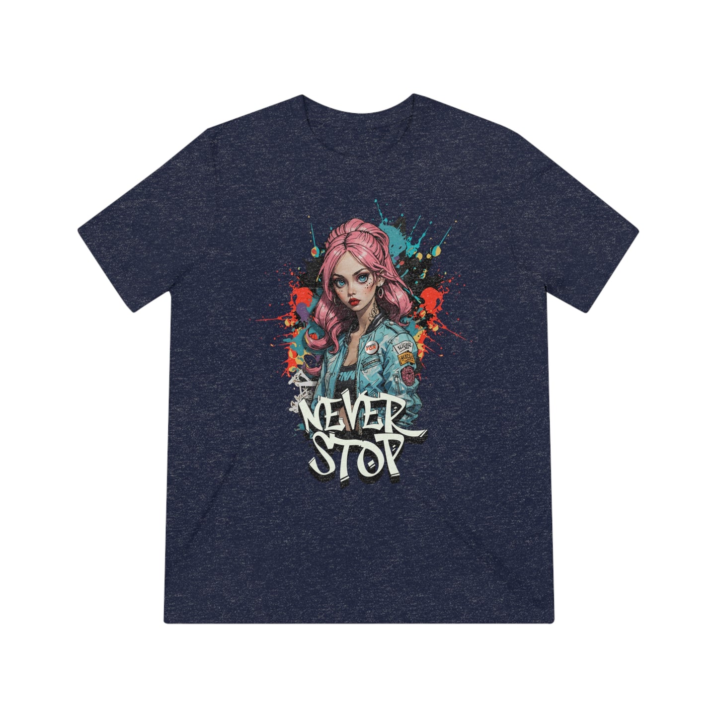 "Never Stop" - Unisex Crew Neck Tee