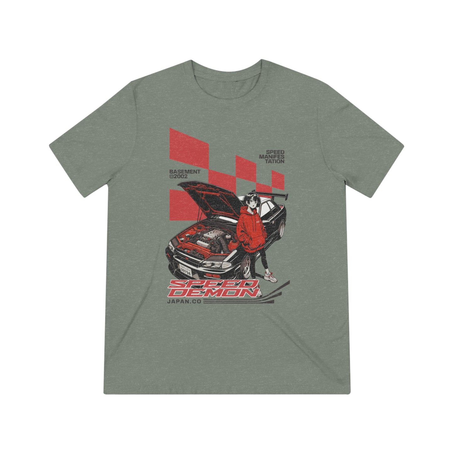 "Racing speed demon" - Unisex Crew Neck Tee