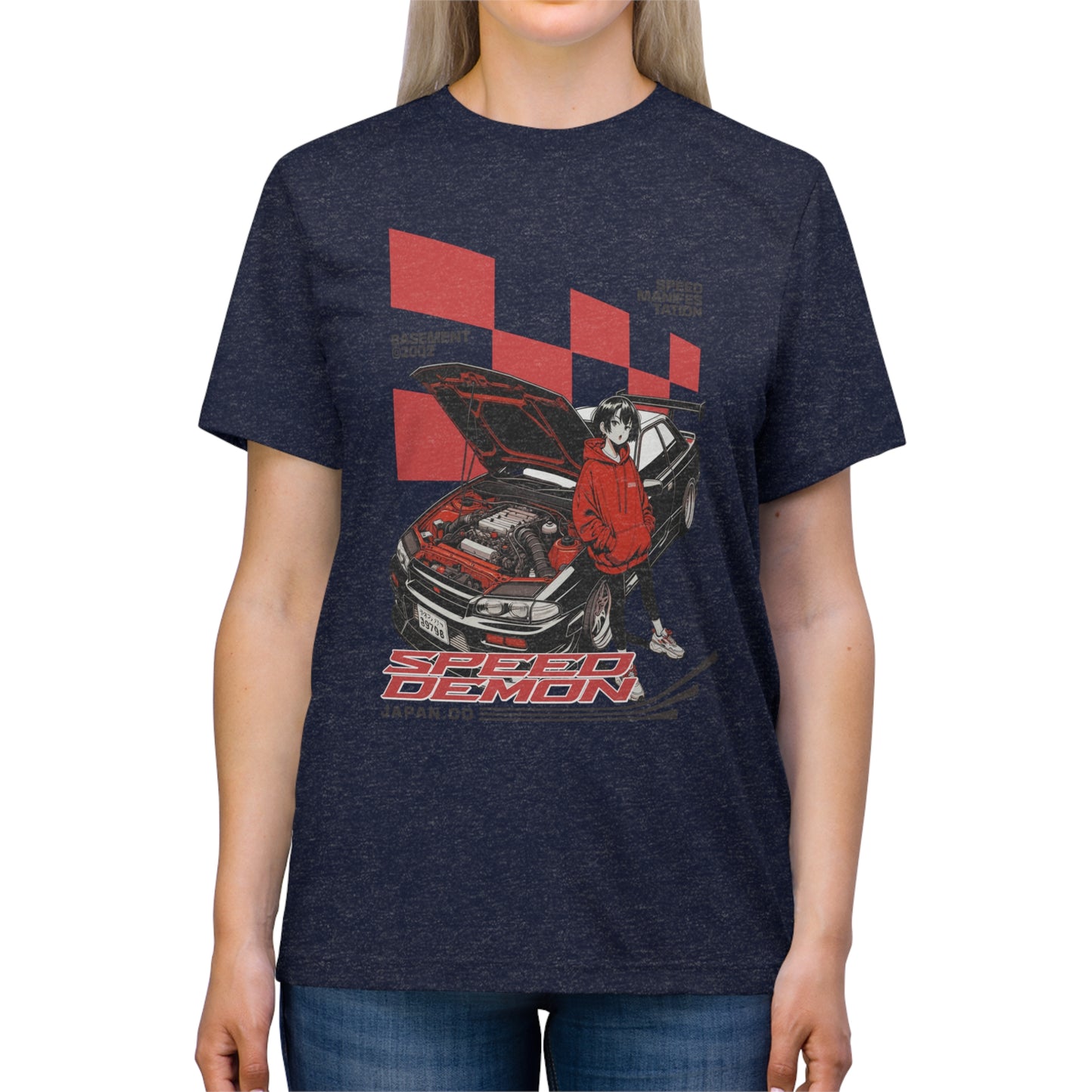 "Racing speed demon" - Unisex Crew Neck Tee