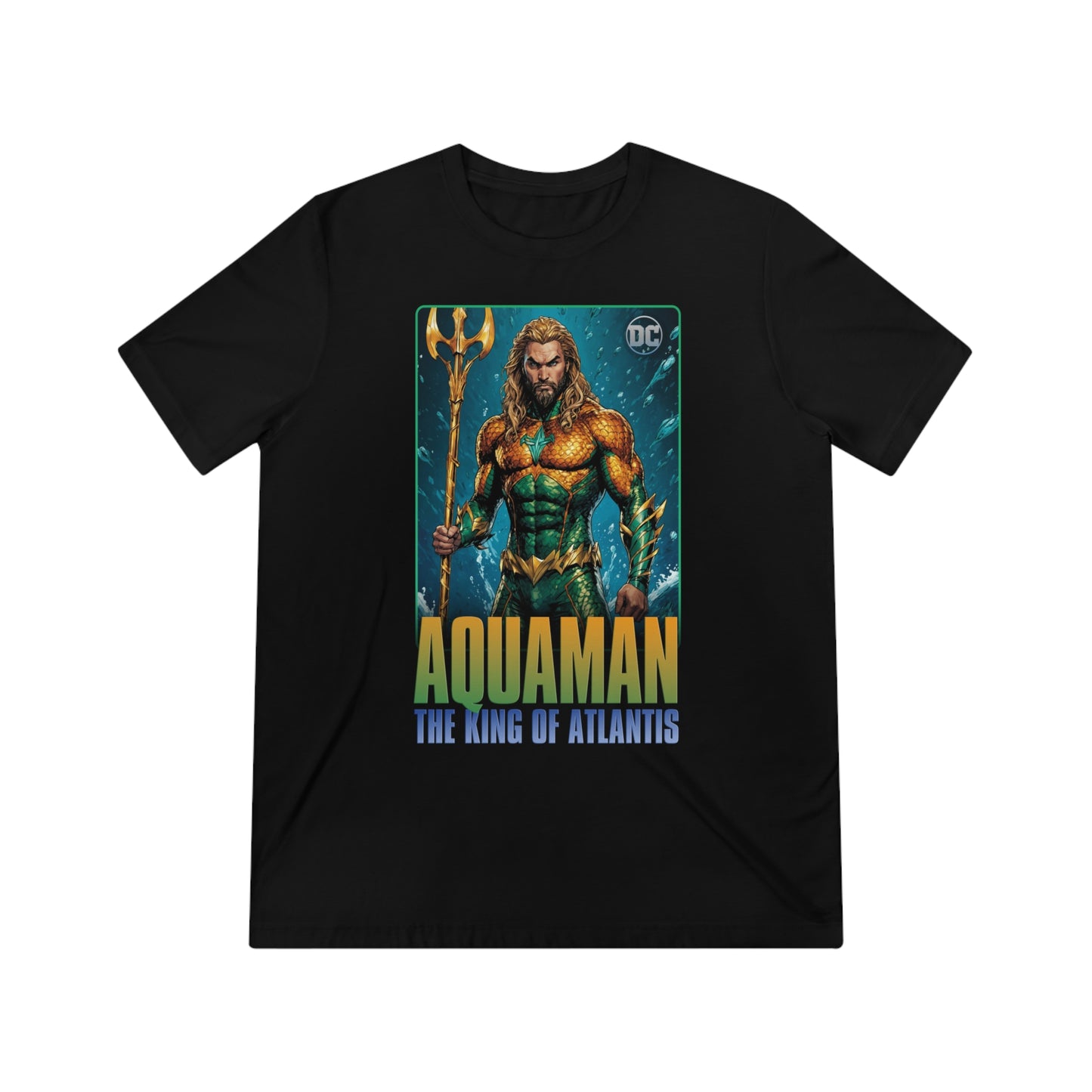 "DC_Aquaman:The King Of Atlantis" - Unisex Crew Neck Tee