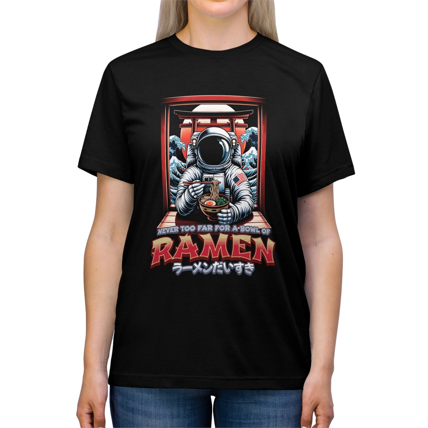 "Astronaut Ramen"- Unisex Crew Neck T-Shirt