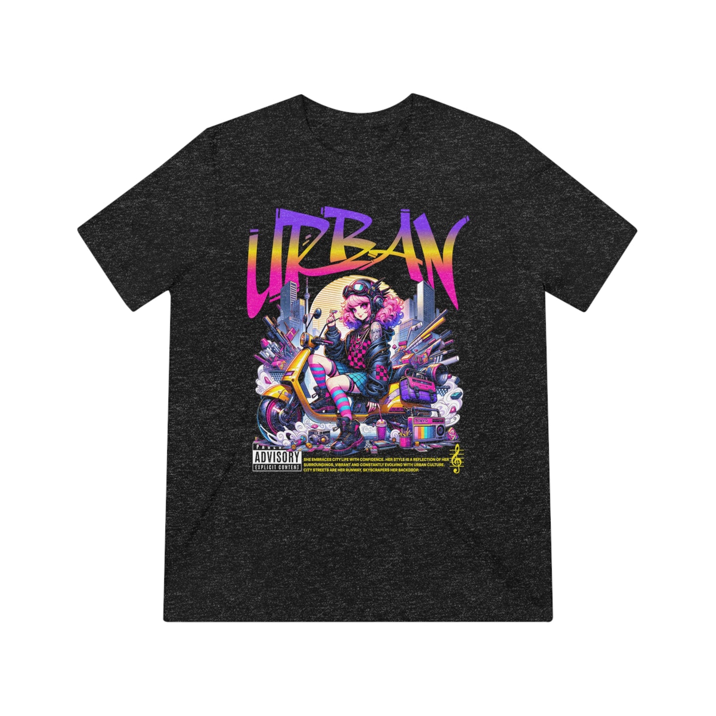 "Urban Girl Cyberpunk" - Unisex Crew Neck Tee