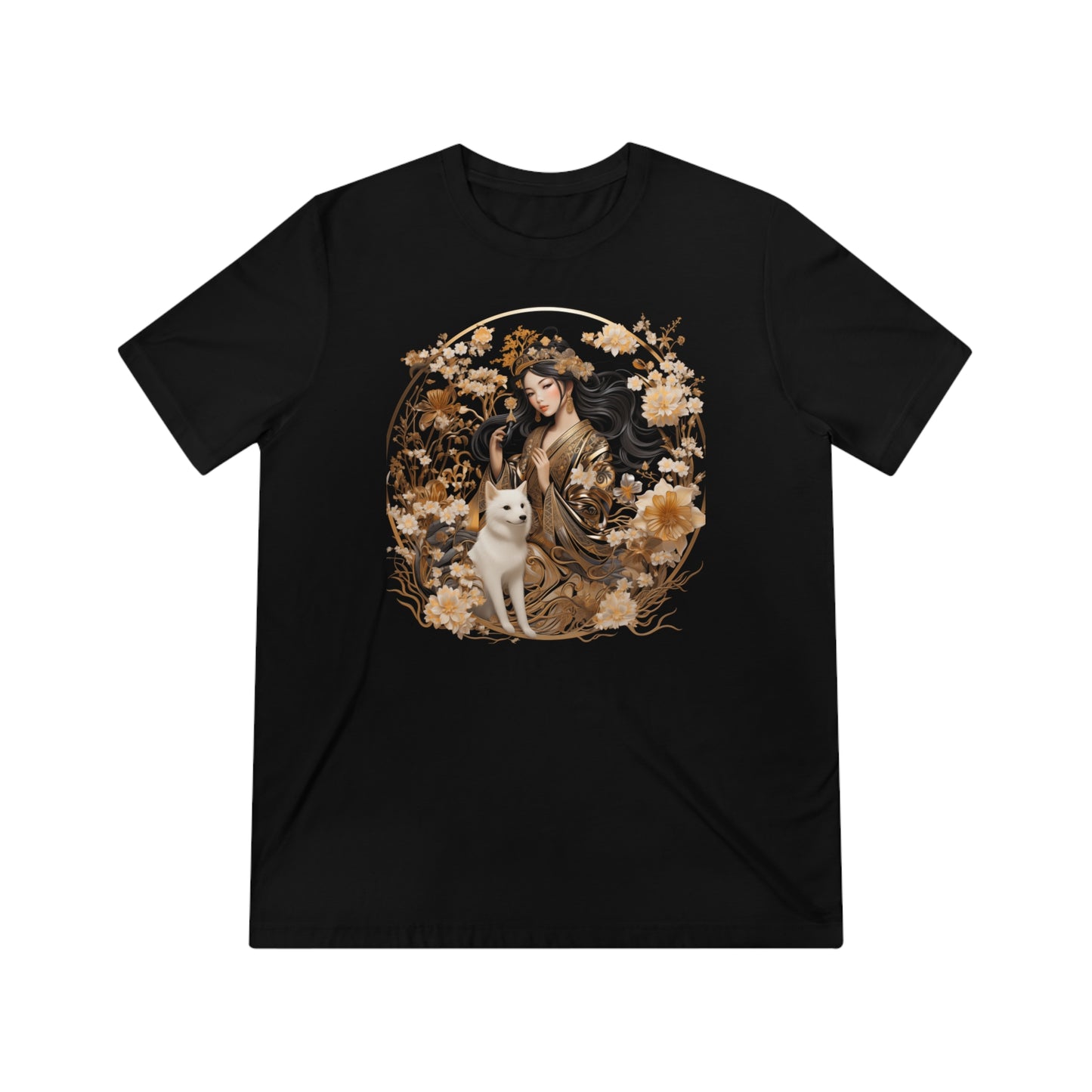 "Golden Geisha Samurai I" - Unisex Crew Neck Tee