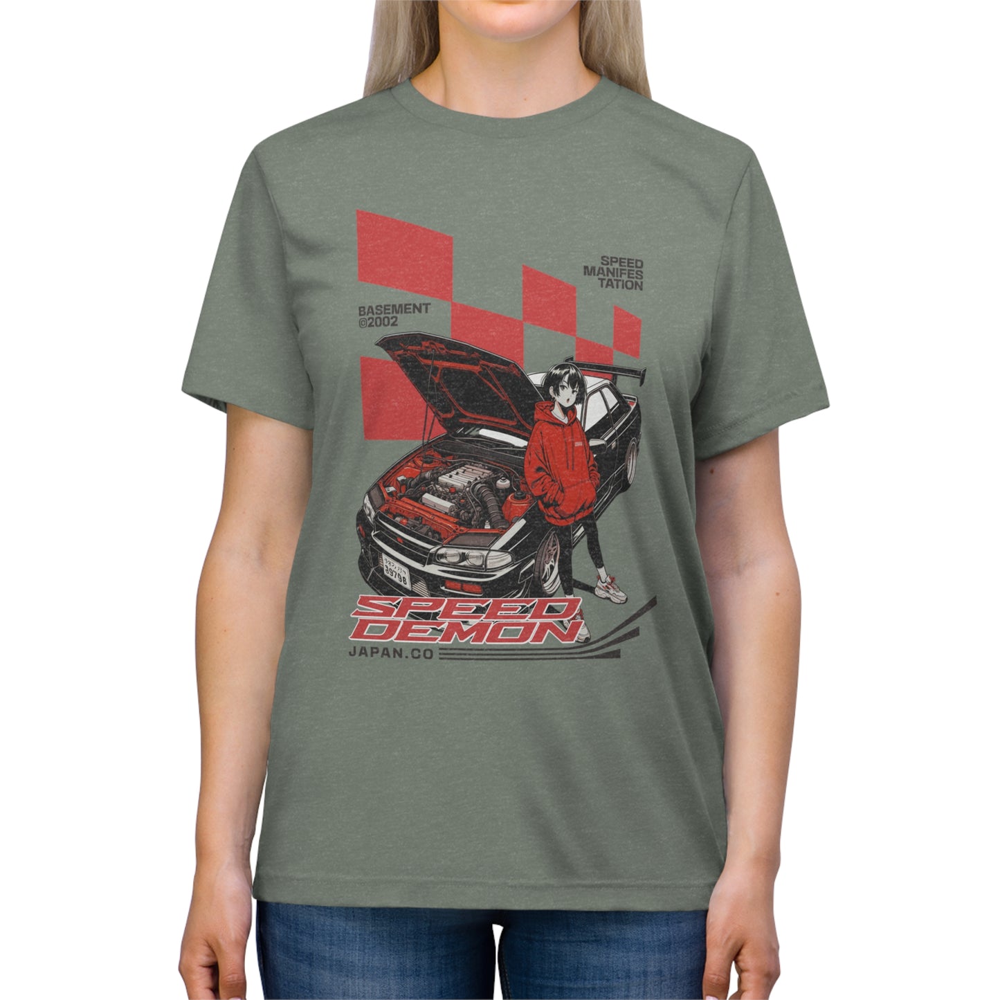 "Racing speed demon" - Unisex Crew Neck Tee