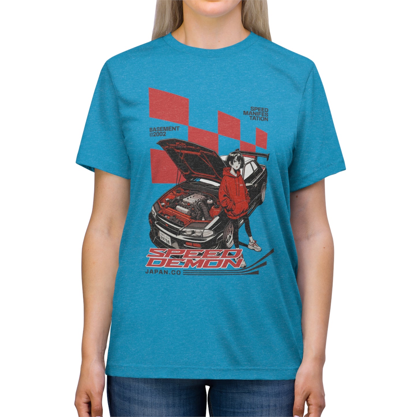 "Racing speed demon" - Unisex Crew Neck Tee