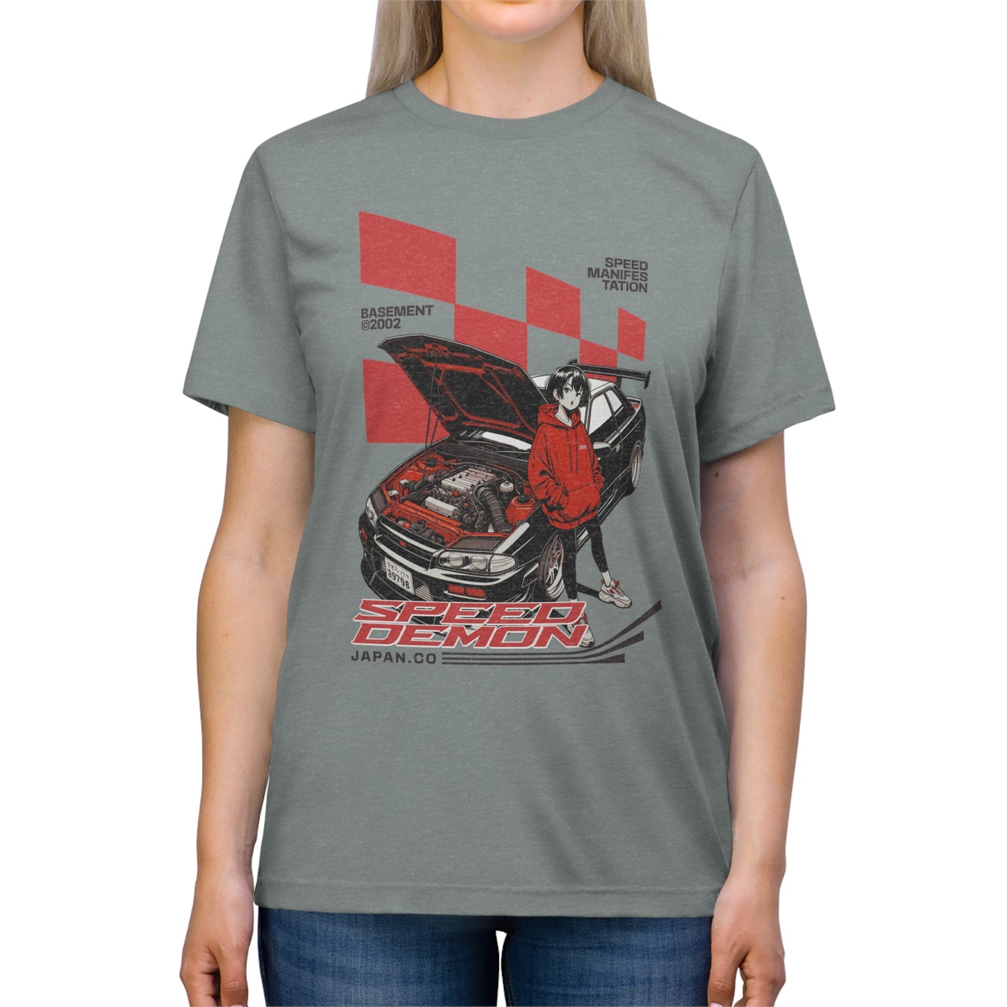 "Racing speed demon" - Unisex Crew Neck Tee