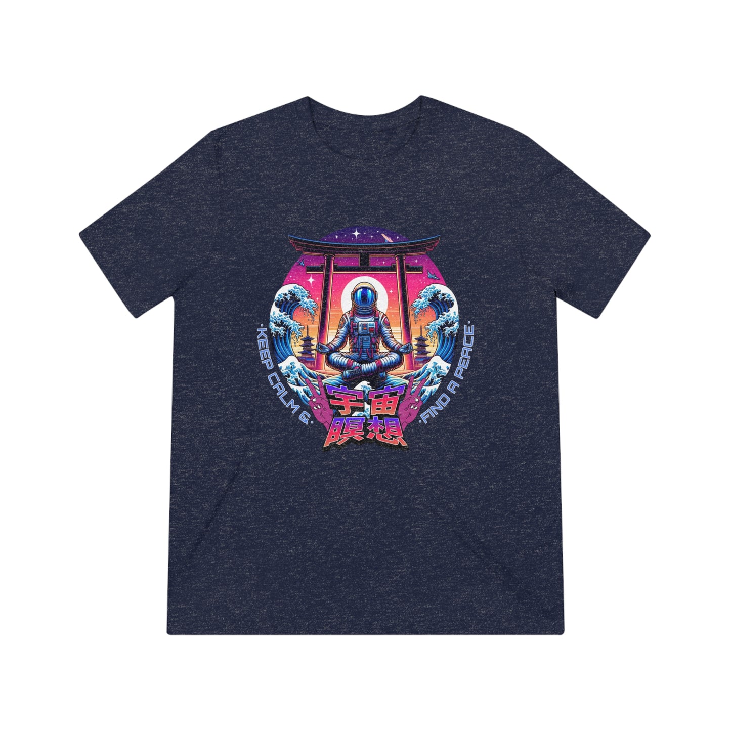 "Retro Japan Astronaut" - Unisex Crew Neck Tee