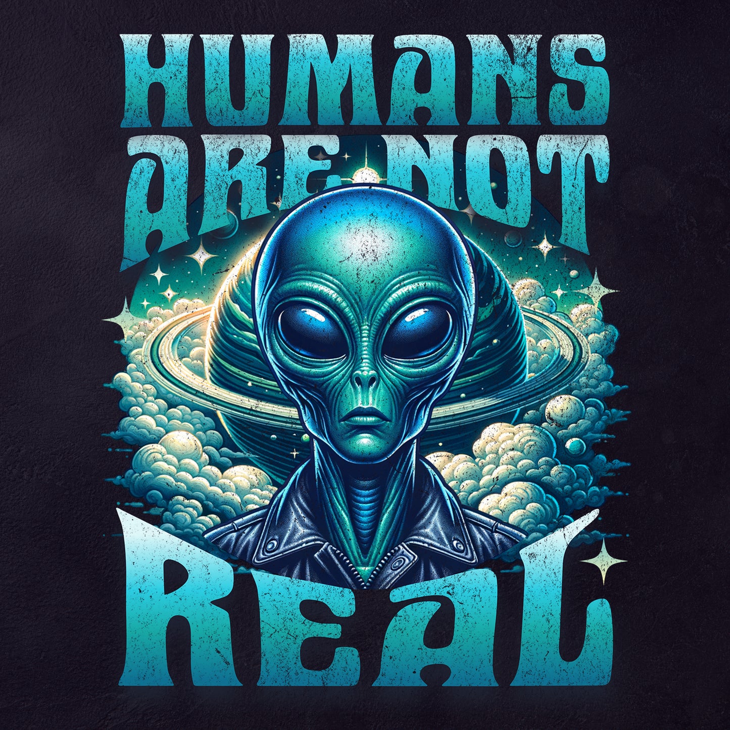 "Human Are Not Real" - Unisex Crew Neck Tee