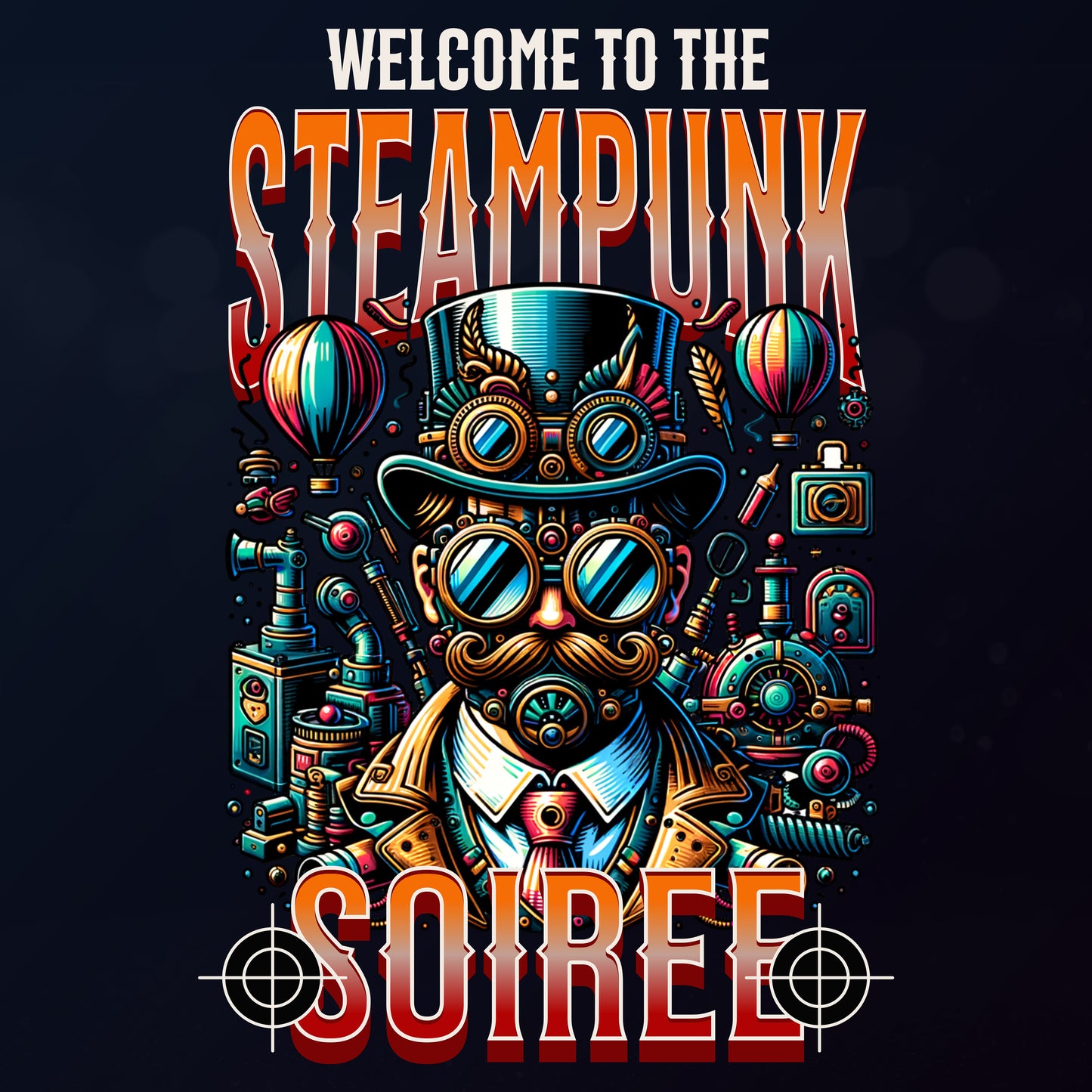 "Steampunk Soiree" - Unisex Crew Neck Tee