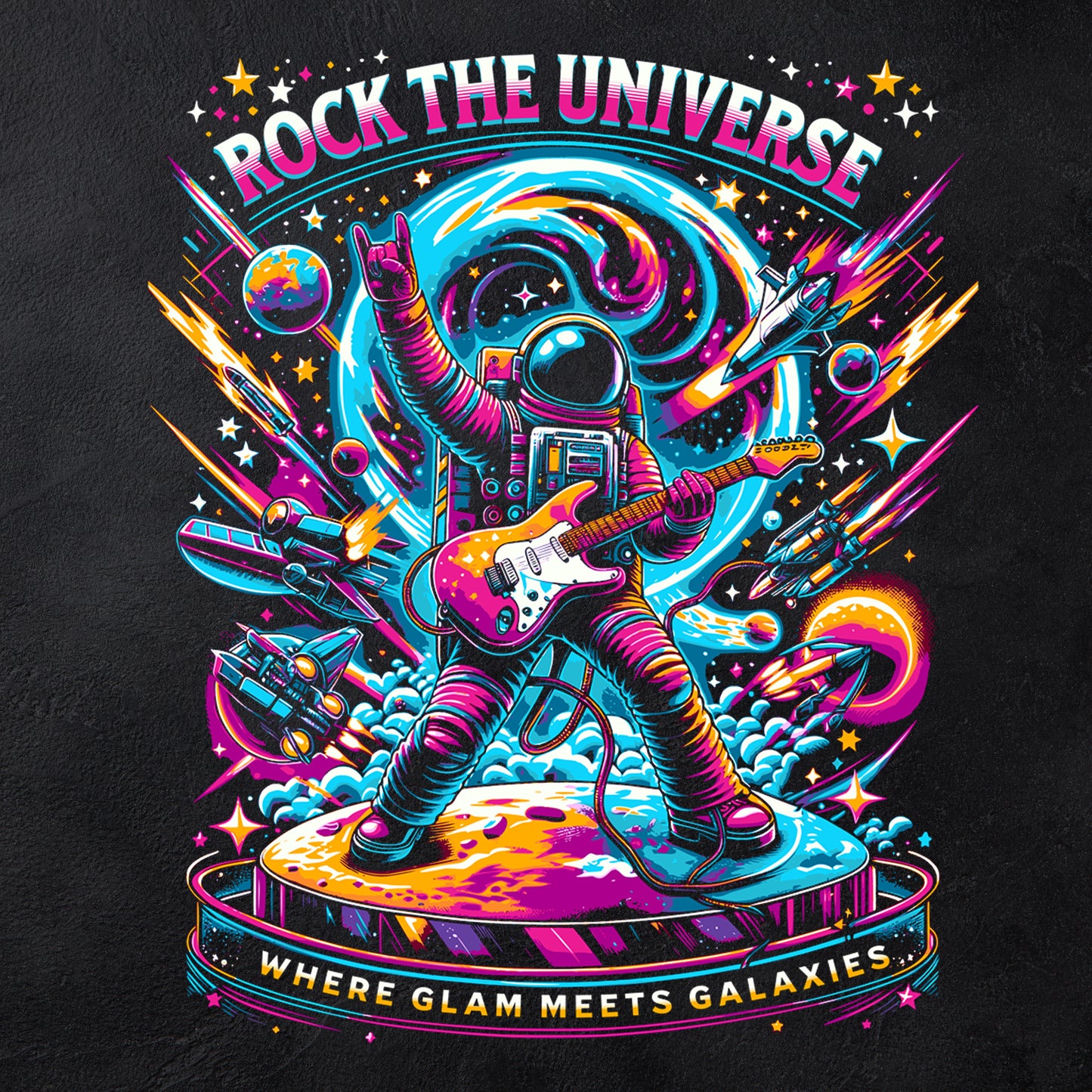 "Rock the Universe" - Unisex Crew Neck Tee