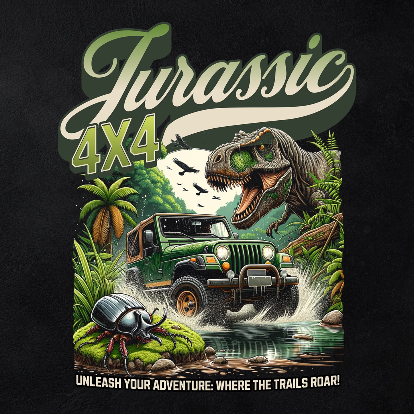 "Jurassic 4x4" - Unisex Crew Neck Tee